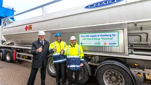 First Container for LNG Hybrid Barge