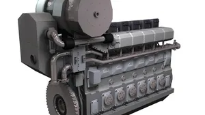 MAN 9L32/44CR engine: Image credit MAN Diesel & Turbo