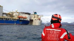 Chinese Liftboat Hoists Shell's 'Noble Discoverer'