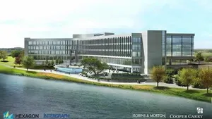 Artist impression newe Integraph HQ: Image credit Intergraph