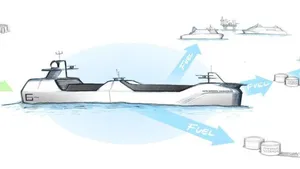 Artist’s impression of the world’s first zero-emission fuel tanker, the MS Green Ammonia, to be designed for Grieg Edge by Sembcorp Marine’s wholly-owned subsidiary LMG Marin AS. (Image: Grieg Edge / Sembcorp Marine)