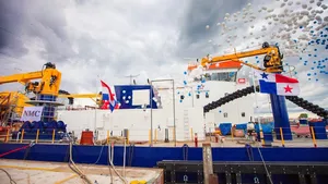 The Backhoe Dredger Christening: Photo credit IHC Merwede