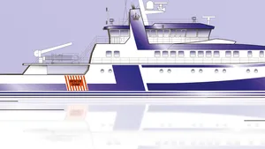 Besides its main purpose as fishery inspection vessel for the North Sea and Skagerrak area, the new vessel is designed to meet future inspection challenges, for example for the operation of large drones (Image: OSK-ShipTech)