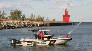 Boston Whaler 27' Vigilant patrol boat: Photo credit Brunswick Commercial & Government Products