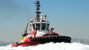 A tug built by Sanmar Shipyards (Photo: Caterpillar Marine)