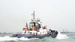 ASD tug CALOVEBORA 2 x SCHOTTEL SRP 1515 © Cheoy Lee Werft Hong Kong : The Calovébora on her way from Hong Kong to Panama, equipped with two SCHOTTEL SRP 1515