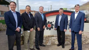 Tony Capasso, third from left; and Oliver Ferguson, right. Representing ARG’s Leadership Team were (from left), Vice President – Sales & Marketing John Malone, Vice President – Research & Development David Krantz and President and Chief Operating Officer Jon Giberson.  (Photo: Sea Ready Marine Petroleum)