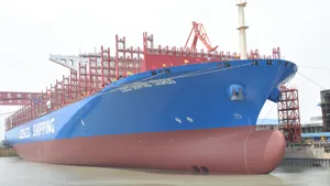 COSCO SHIPPING Taurus, one of COSCO SHIPPING’s 20,000 teu capacity containerships (Photo: Shell Marine)