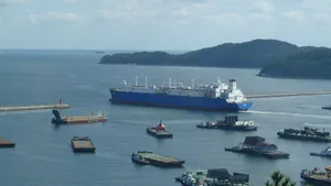 Creole Spirit departing from Okpo-dong, South Korea (Photo: Teekay)