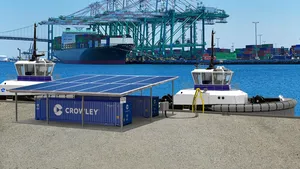 Crowley’s new electric tug eWolf is being built by Master Boat Builders for scheduled delivery in 2024. (Image: Crowley)