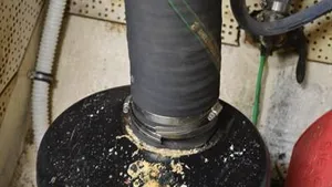 A salt deposit on a muffler indicates a “weeping” spot where water is escaping. How to fix a leaking muffler is a question frequently asked of the exhaust systems experts at Centek Industries. (Photo: Centek Industries)