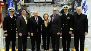 USS Detroit Keel-laying Ceremony: Photo credit Lockheed Martin