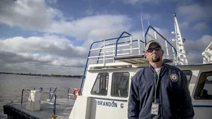 Dillon Entrekin, port engineer at Louisiana’s Belle Chasse Marine Transportation.