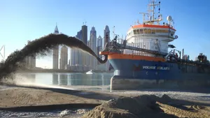 Dredging work: Image courtesy of Van Oord