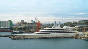 'Eclipse' in Trieste: Photo credit Fincantieri