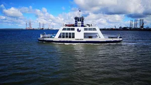 the new electric ferry, which is being build at Hvide Sande Shipyard in Denmark (Image: Corvus)