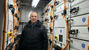 AYK Energy founder Chris Kruger aboard H2 Barge 2 (Photo: AYK Energy)