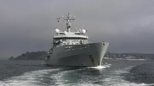 HMS Enterprise: Photo credit MOD