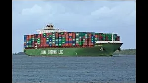 MV CSCL Europe’s 12-cylinder DOOSAN-MAN B&W K98MC-C engine is lubricated with Mobilgard 570, a cylinder oil formulated by ExxonMobil to reduce piston wear and deposits, and extend piston overhaul intervals in two-stroke marine diesel engines.