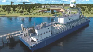Financial complexity matches logistical complexity. JAX LNG is a new company owned by Pivotal LNG (wholly owned subsidiary of Southern Company Gas), and NorthStar Midstream, LLC (under leadership of K-Sea Marine’s Tim Casey and backed by funds managed by an infrastructure group within Oaktree, and Clean Marine Energy LLC). The principals of the latter include the van Reesema family, best known for their investment in the Jones Act tanker American Phoenix. (Credit: Clean Marine Energy)