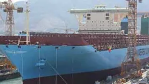 First Triple-E Class Afloat: Photo credit Maersk