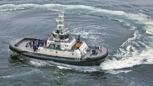 First Voith Water Tractor with fully electronic control system