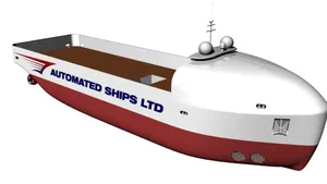 Following further developments in its design, Hrönn will now be a monohulled vessel of 37 m length, better suited for the intended operations. (Image: Bourbon/Automated Ships Ltd.)