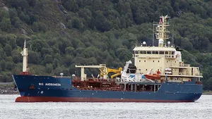 In its former life, Uksnoy Shipping’s seismic support vessel Rig Adromeda was a Turkish-built chemical tanker,  converted to an Offshore Service Vessel with a twist: an innovative permanent-magnet propulsion system from Inpower. (Photo courtesy Uksnoy Shipping)