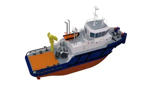 General arrangement drawing and renderings are courtesy of the Marine Engineering Bureau.