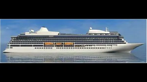 Graphical rendering of one of the new cruise ships. Each newbuilding weighs in at 47,800 gross tons, has a length of 227.2 m, and a width of 28.8 m