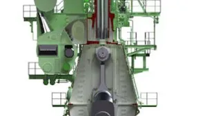 Graphical rendering of the S90ME-C10.2 engine: Image courtesy of MAN