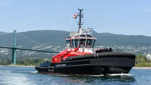 Canada's First Fully Electric Tug Arrives in Vancouver