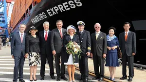 Hamburg Express Ceremony: Photo credit Hapag Lloyd