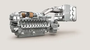 The high-performance Series 4000 engines for yachts are modified slightly to meet IMO Tier III and launched on the market with MTU’s SCR system. The engines will be available as 12, 16 and 20-cylinder versions for a power range extending from 1,920 to 3,900 kW. (Photo: Rolls-Royce)
