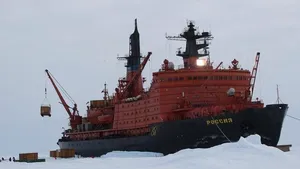 Icebreaker Rossiya: Photo credit Atomflot