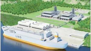 Illustration of small-scale LNG terminal with adjacent gas power plant (copyright: Wärtsilä)