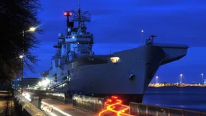 HMS Illustrious in Copenhagen: Photo credit MOD
