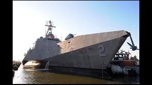 LCS USS Independence (LCS 2) arrives at Naval Station Norfolk. Independence conducted tests of the ship's capabilities and extensive training with the SeaRAM anti-ship missile defense weapon system during the transit from Austal USA shipyards in Mobile, Ala. to homeport in Norfolk. Independence will depart Naval Station Norfolk April 17 to participate in Fleet Week in Port Everglades, Fla. (U.S. Navy photo)