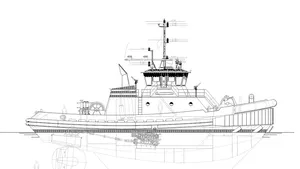 Jensen designed ASD tugboat.