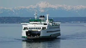 Jumbo Mark II class ferry M/V Wenatchee, WSDOT photo by Jim Culp.
Image courtesy WSDOT