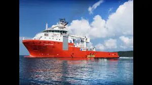 AHTS Lewek Fulmar reportedly has a bollard pull of 402.4 tons. (Photo Courtesy: Drydocks World)