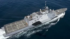 The littoral combat ship USS Freedom (LCS 1). (Photo courtesy of IntelliJet)