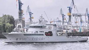 LNG-fueled KV BARENTSHAV, a Norwegian Coast Guard vessel.