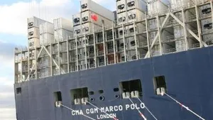 CMA CGM Marco Polo: Photo credit UK MCA