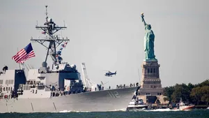 USS Michael Murphy Transits NY Harbor: Photo credit USCG