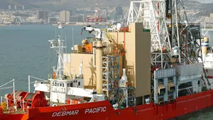 Mining vessel Debmar Pacific departing from Cape Town, outfitted with new Wärtsilä gensets (Photo: Wärtsilä)