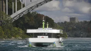 One of Maid of the Mist's two new all-electric tour ferry Nikola Tesla (Photo: New York State Parks)