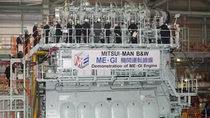 Mitsui MAN B&W 6S70ME-C-GI engine: Photo credit MAN Diesel & Turbo
