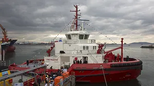 Newly christened Borgy, the world's first LNG powered tug prepares for commissioning