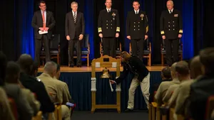 Nine-bell Ringing: Photo credit USN